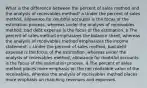 What is the difference between the percent of sales method and the analysis of receivables method? a.Under the percent of sales method, allowance for doubtful accounts is the focus of the estimation process, whereas under the analysis of receivables method, bad debt expense is the focus of the estimation. b.The percent of sales method emphasizes the balance sheet, whereas the analysis of receivables method emphasizes the income statement. c.Under the percent of sales method, bad debt expense is the focus of the estimation, whereas under the analysis of receivables method, allowance for doubtful accounts is the focus of the estimation process. d.The percent of sales method places more emphasis on the net realizable value of the receivables, whereas the analysis of receivables method places more emphasis on matching revenues and expenses.