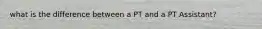 what is the difference between a PT and a PT Assistant?