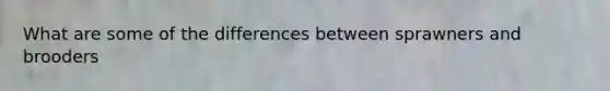 What are some of the differences between sprawners and brooders