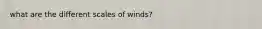 what are the different scales of winds?