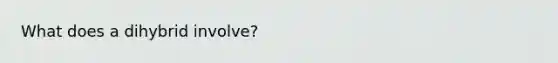 What does a dihybrid involve?