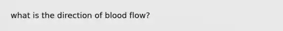 what is the direction of blood flow?