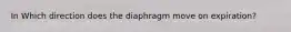 In Which direction does the diaphragm move on expiration?