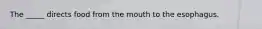 The _____ directs food from the mouth to the esophagus.