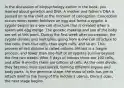 In the discussion of biopsychology earlier in the book, you learned about genetics and DNA. A mother and father's DNA is passed on to the child at the moment of conception. Conception occurs when sperm fertilizes an egg and forms a zygote. A zygote begins as a one-cell structure that is created when a sperm and egg merge. The genetic makeup and sex of the baby are set at this point. During the first week after conception, the zygote divides and multiplies, going from a one-cell structure to two cells, then four cells, then eight cells, and so on. This process of cell division is called mitosis. Mitosis is a fragile process, and fewer than one-half of all zygotes survive beyond the first two weeks. After 5 days of mitosis there are 100 cells, and after 9 months there are billions of cells. As the cells divide, they become more specialized, forming different organs and body parts. In the germinal stage, the mass of cells has yet to attach itself to the lining of the mother's uterus. Once it does, the next stage begins.