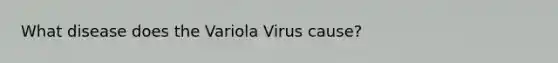 What disease does the Variola Virus cause?