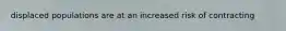 displaced populations are at an increased risk of contracting