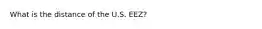 What is the distance of the U.S. EEZ?