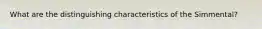 What are the distinguishing characteristics of the Simmental?