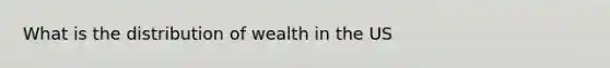 What is the distribution of wealth in the US