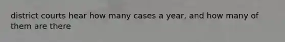 district courts hear how many cases a year, and how many of them are there