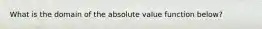 What is the domain of the absolute value function below?