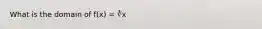 What is the domain of f(x) = ∛x