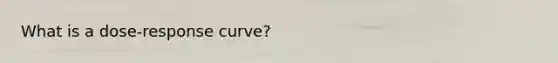 What is a dose-response curve?