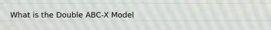 What is the Double ABC-X Model