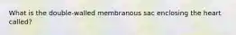 What is the double-walled membranous sac enclosing the heart called?