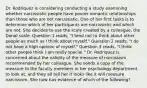 Dr. Rodriquez is considering conducting a study examining whether narcissistic people have poorer romantic relationships than those who are not narcissistic. One of her first tasks is to determine which of her participants are narcissistic and which are not. She decides to use the scale created by a colleague, the Donal scale. Question 1 reads, "I tend not to think about other people as much as I think about myself." Question 2 reads, "I do not have a high opinion of myself." Question 3 reads, "I think other people think I am really special." Dr. Rodriquez is concerned about the validity of the measure of narcissism recommended by her colleague. She sends a copy of the measure to the faculty members in her psychology department to look at, and they all tell her it looks like it will measure narcissism. She now has evidence of which of the following?