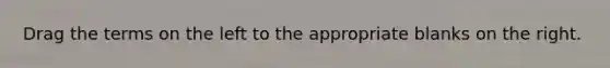 Drag the terms on the left to the appropriate blanks on the right.