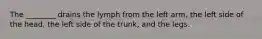 The ________ drains the lymph from the left arm, the left side of the head, the left side of the trunk, and the legs.