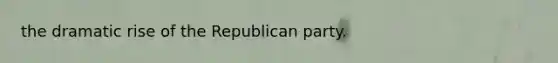 the dramatic rise of the Republican party.