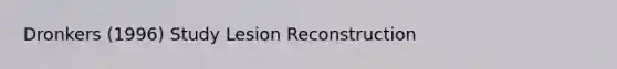 Dronkers (1996) Study Lesion Reconstruction