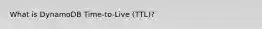 What is DynamoDB Time-to-Live (TTL)?