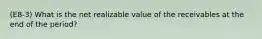 (E8-3) What is the net realizable value of the receivables at the end of the period?