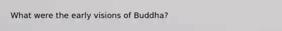 What were the early visions of Buddha?