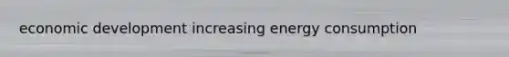 economic development increasing energy consumption
