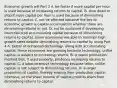 Economic growth will Part 2 A. be faster if more capital per hour is used because of increasing returns to capital. B. slow down or stop if more capital per hour is used because of diminishing returns to capital. C. not be affected because the key to economic growth is capital accumulation whether there are diminishing returns or not. D. not be sustained if developing countries stop accumulating capital because of diminishing returns to capital. Some economies are able to maintain high growth rates despite diminishing returns to capital by using Part 4 A. better or enhanced​ technology, along with accumulating​ capital; these economies are growing because​ technology, unlike​ capital, is subject to increasing returns. B. a newer production method​ that, if used​ properly, produces increasing returns to capital. C. a​ labor-intensive technology because​ labor, unlike​ capital, is not subject to diminishing returns. D. a larger proportion of​ capital, thereby making their production capital​ intensive, so the sheer volume of capital protects them from diminishing returns to capital.