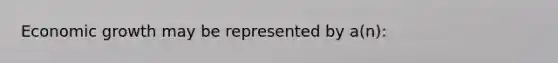 Economic growth may be represented by a(n):