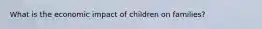 What is the economic impact of children on families?