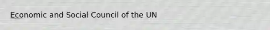 Economic and Social Council of the UN