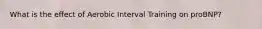 What is the effect of Aerobic Interval Training on proBNP?