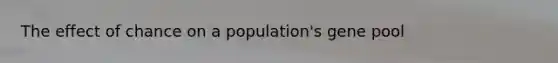 The effect of chance on a population's gene pool