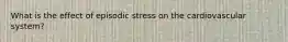 What is the effect of episodic stress on the cardiovascular system?