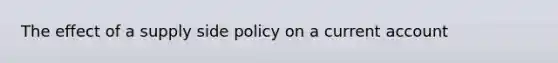 The effect of a supply side policy on a current account