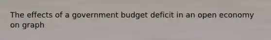 The effects of a government budget deficit in an open economy on graph