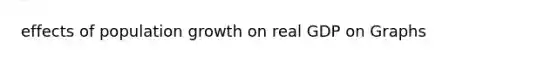 effects of population growth on real GDP on Graphs