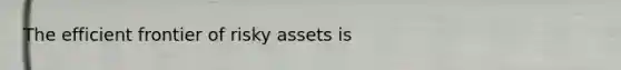 The efficient frontier of risky assets is