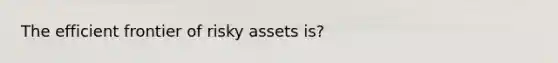 The efficient frontier of risky assets is?