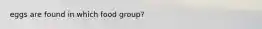 eggs are found in which food group?