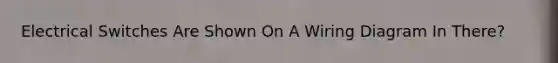 Electrical Switches Are Shown On A Wiring Diagram In There?