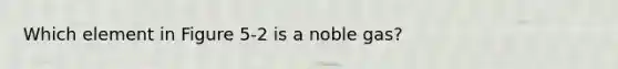 Which element in Figure 5-2 is a noble gas?