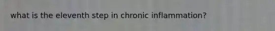 what is the eleventh step in chronic inflammation?