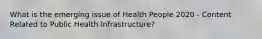 What is the emerging issue of Health People 2020 - Content Related to Public Health Infrastructure?