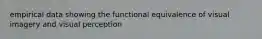 empirical data showing the functional equivalence of visual imagery and visual perception