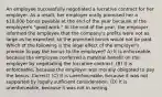 An employee successfully negotiated a lucrative contract for her employer. As a result, her employer orally promised her a 10,000 bonus payable at the end of the year because of the employee's "good work." At the end of the year, the employer informed the employee that the company's profits were not as large as he expected, so the promised bonus would not be paid. Which of the following is the legal effect of the employer's promise to pay the bonus to the employee? A) It is enforceable, because the employee conferred a material benefit on the employer by negotiating the lucrative contract. (B) It is enforceable, because the employer was morally obligated to pay the bonus. Correct! (C) It is unenforceable, because it was not supported by legally sufficient consideration. (D) It is unenforceable, because it was not in writing.