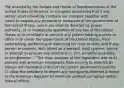 "Be enacted by the Senate and House of Representatives of the United States of America, in Congress assembled that if any person shall unlawfully combine our conspire together with intent to oppose any measure or measures of the government of the United States, which are shall be directed by proper authority, or to impede the operation of any law of the United States or to intimidate or prevent any person holding a place or office in or under the government of the United States, from undertaking, performing or executing his trust or duty, and if any person or persons, with intent as aforesaid, shall counsel, advise or attempt to procure any insurrection, riot, unlawful assembly, or combination..." The main purpose of this legislation was to A) prevent anti-american immigrants from coming to America B) silence anti-federalist critics of the current government policies C) allow the president to deport any immigrants deemed a threat to the American Republic D) eliminate political corruption within federal offices