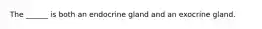 The ______ is both an endocrine gland and an exocrine gland.